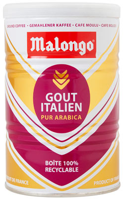 MALONGO Gout Italien, кофе молотый (250 г)